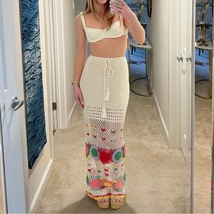Spell and the Gypsy let the sunshine in crochet maxi skirt
